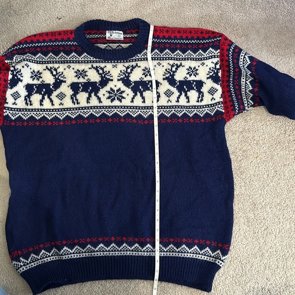 VOSS wool crew sweater Made in Norway Size XL - Picture 4 of 4
